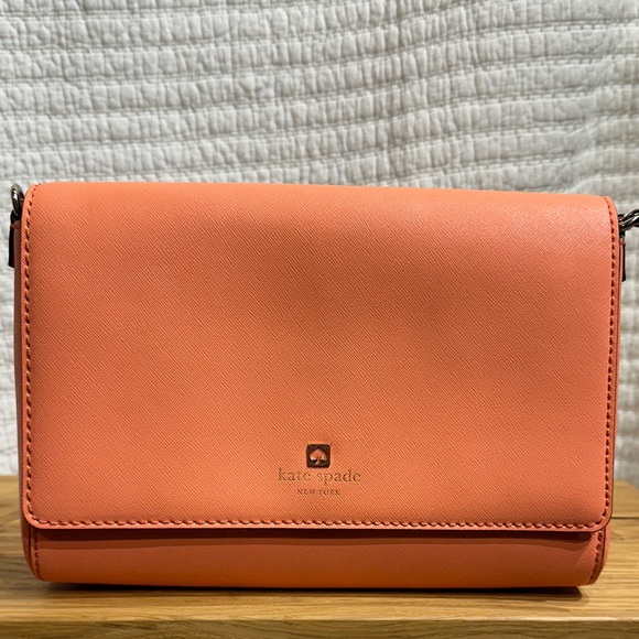 kate spade Handbags - kate spade Orange Clutch